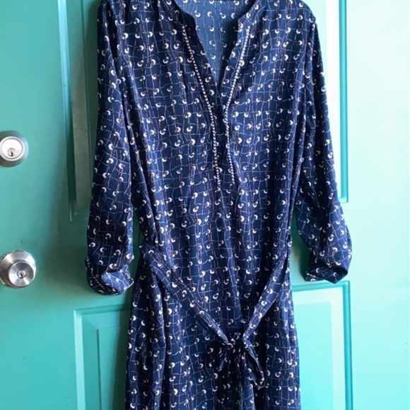 Runway Paris size large ladies belted midi dress - Picture 2 of 7